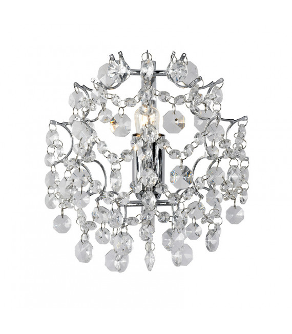 Applique design Sofiero Métal Chrome 1 ampoule 21cm