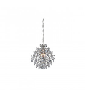 Sofiero Chrome Metal pendant light 3 bulbs 38.5cm