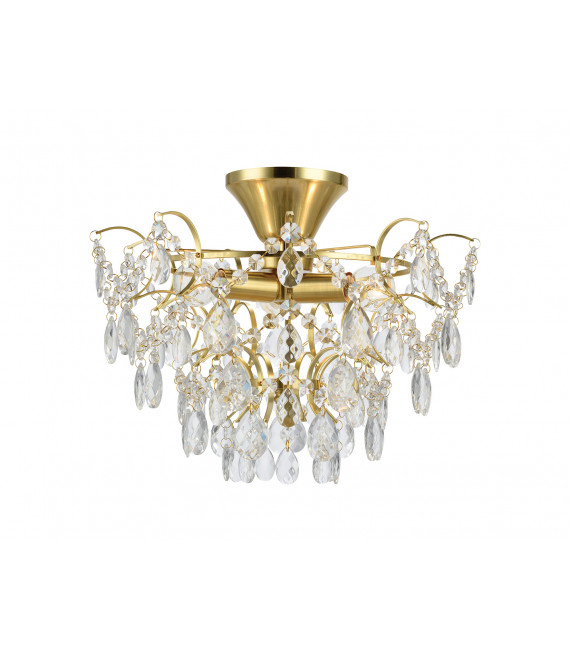 Design Ceiling Light Sofiero Brass Metal 3 bulbs 30cm