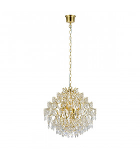 Sofiero Brass Metal Pendant 6 bulbs 38cm