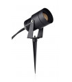 Garden24 Garden stake Aluminum Black 1 bulb 30cm