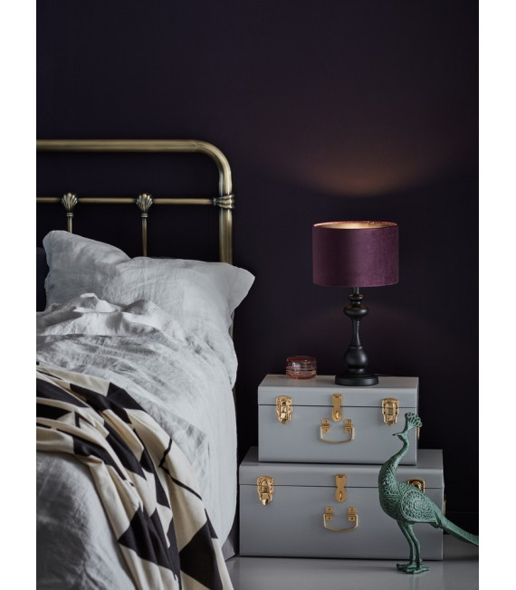 Lampada da tavolo Connor Metallo Nero 1 lampadina 45cm