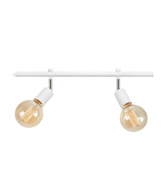 Foco Expand Metal Blanco 2 bombillas 15,5cm