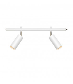 Foco Expand Metal Blanco 2 bombillas 20,5cm