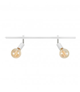 Spot Expand Métal blanc 2 ampoules 15,5cm