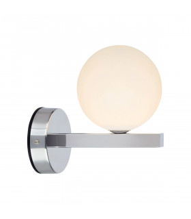 Applique de salle de bains Stream Métal Chrome 1 ampoule 12cm
