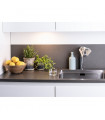 Recessed spotlight Combine White aluminum 1 bulb 0.8cm