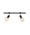 Spot Expand Métal Noir 2 ampoules 15,5cm