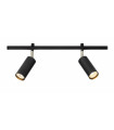Spot Expand Métal Noir 2 ampoules 17cm