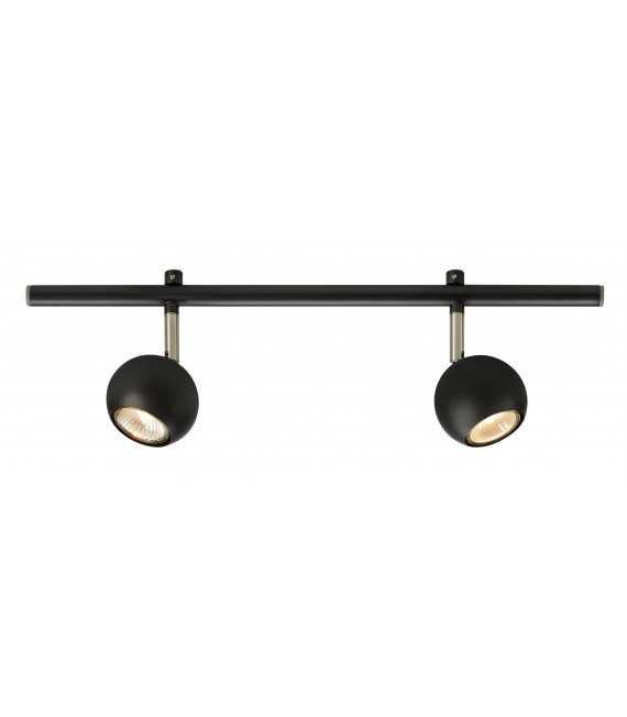 Foco Expand Metal Negro 2 bombillas 17cm