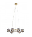 Pendant Circle Gold Metal 6 bulbs 15cm