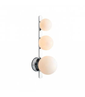 Wandleuchte Puro Metal Chrom 3-flammig 17cm