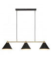 Klint Black Metal pendant lamp 3 bulbs 21cm