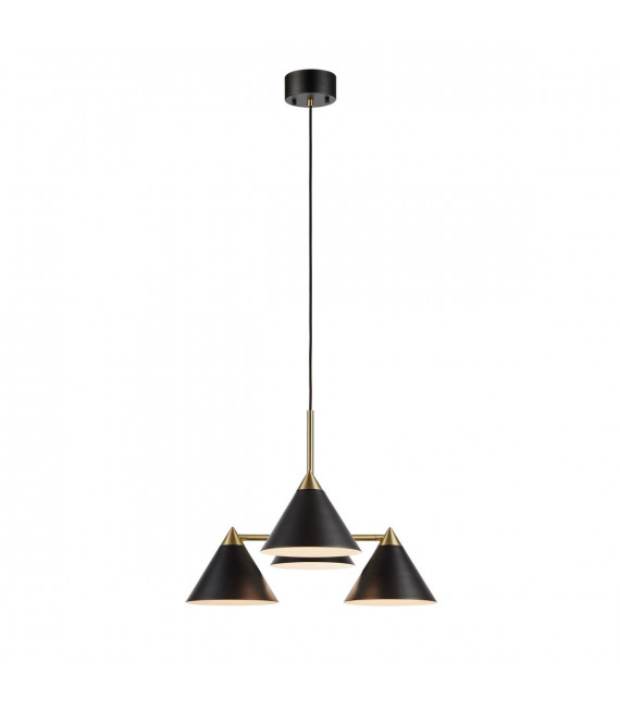 Suspension Klint Métal Noir 4 ampoules 46cm