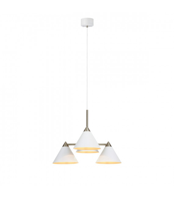 Suspension Klint Métal blanc 4 ampoules 46cm