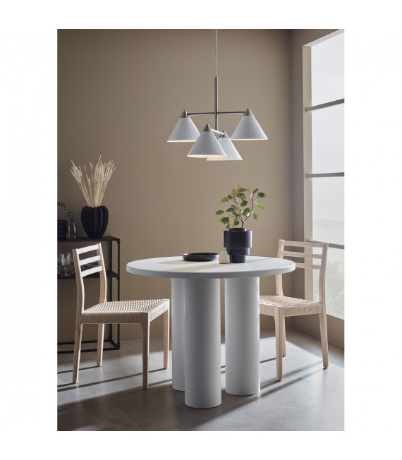 Lampada a sospensione Klint Metallo bianco 4 lampadine 46cm