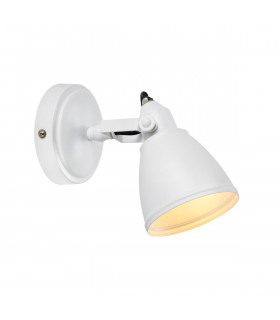 Faretto Fjällbacka Metallo bianco 1 lampadina 21cm