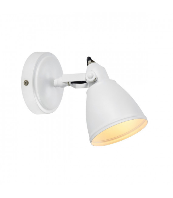 Faretto Fjällbacka Metallo bianco 1 lampadina 21cm