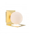 Zenit Brass Metal bathroom wall light 1 bulb 13.5cm
