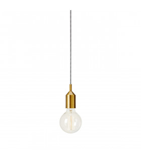 Suspensión de diseño Bronx Metal Bronce 1 bombilla 10cm