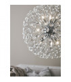 Suspension Bolid Métal Chrome 9 ampoules 50cm