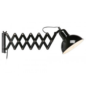 Applique murale Riggs Métal Noir 1 ampoule 21cm