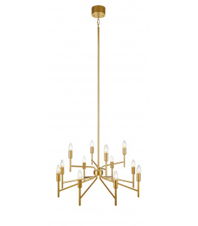 Regent Gold Metall Anhänger 12 Glühbirnen 155cm