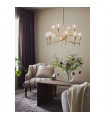 Regent Gold Metal Pendant 12 bulbs 155cm