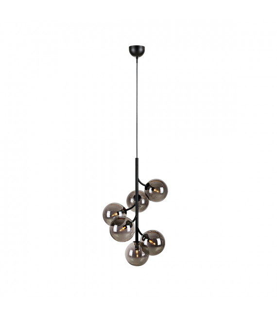 Colgante Callisto Metal Negro 6 bombillas 66cm