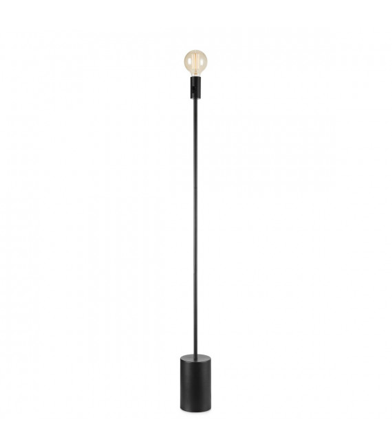 Lámpara de pie Capital Black Metal 1 bombilla 135cm