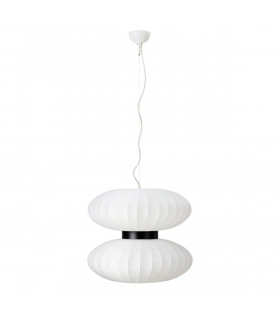 Plafonnier Daburu Métal Noir 2 ampoules 47cm