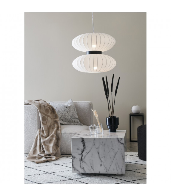 Plafonnier Daburu Métal Noir 2 ampoules 47cm