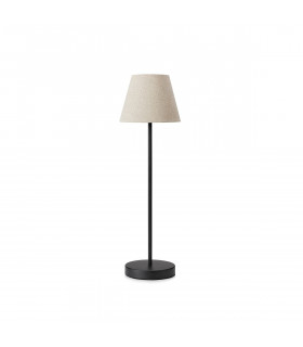 Tischlampe Cozy Black Metal 1 Glühbirne 62,5cm