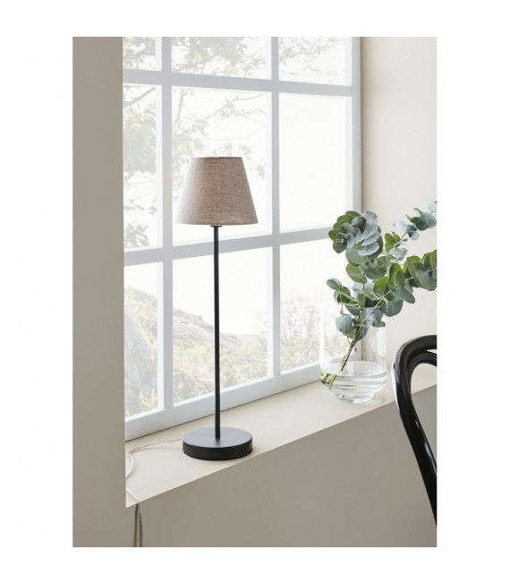 Lampe de table Cozy Métal Noir 1 ampoule 62,5cm