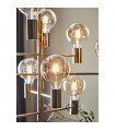 Suspension Paris Métal Laiton 10 ampoules 186cm