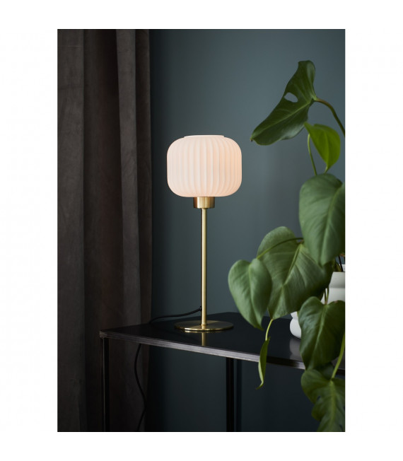 Lampe de table globe Sober Métal Laiton 1 ampoule 38cm