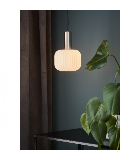Ciondolo Sober Metal Steel 1 lampadina 23cm