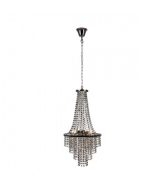 Chandelier Allington Black chrome metal 3 bulbs 68cm