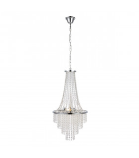 Araña Allington Metal Cromado 3 bombillas 68cm
