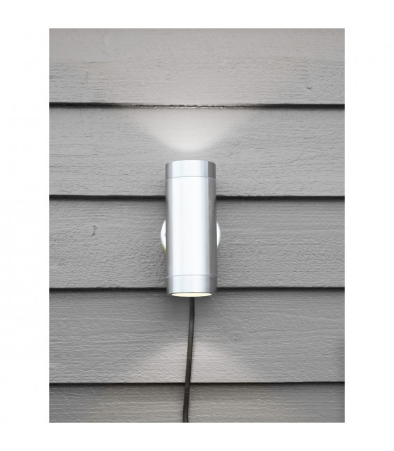 Applique murale Garden Aluminium Aluminium 2 ampoules 15cm