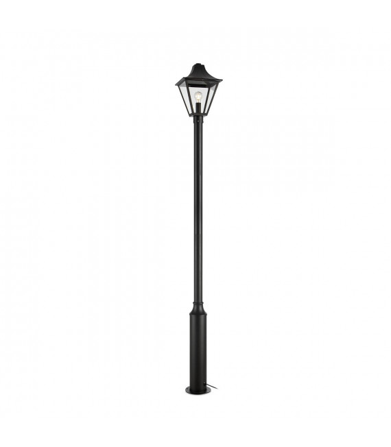 Poste de jardín Garden Aluminium Black 1 bombilla 225cm