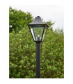 Lampadaire de jardin Garden Aluminium Noir 1 ampoule 225cm