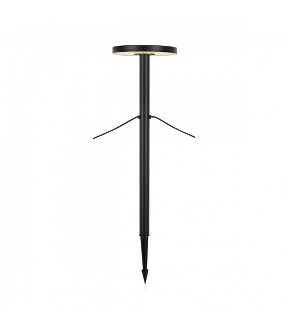 Gartenstecker Aluminium Schwarz 1 Knolle 96cm