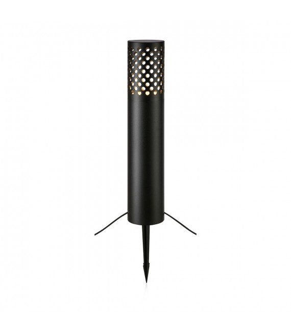 Estaca de Jardín Aluminio Negro 1 bombilla 96cm