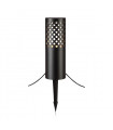 Garden Stake Black Metal 1 bulb 68cm