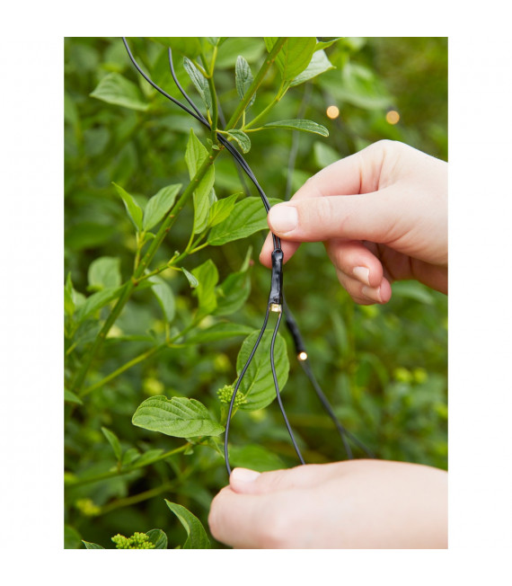 Garten PVC schwarze Deckenleuchte 160 Birnen 2cm