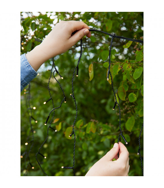 Plafonnier de jardin Garden PVC Noir 160 ampoules 2cm