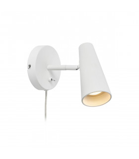 Faretto Crest Metallo bianco 1 lampadina 17cm