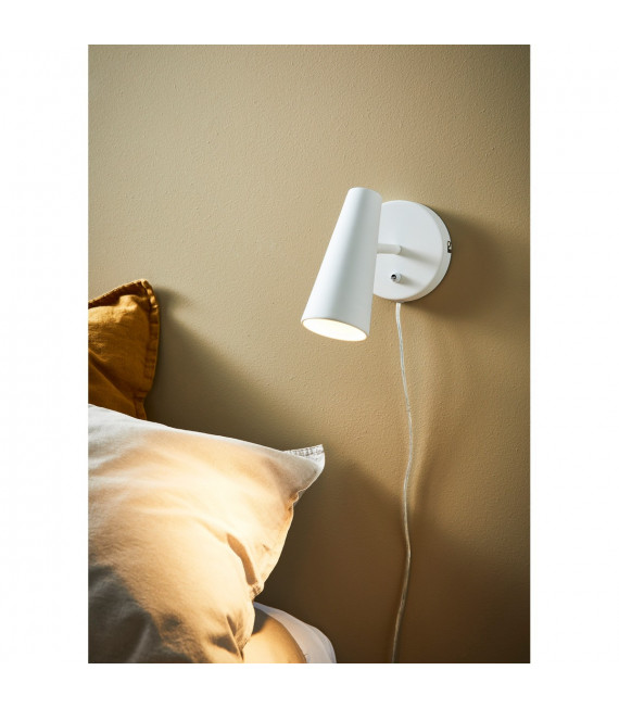 Faretto Crest Metallo bianco 1 lampadina 17cm
