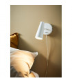 Spotlight Crest White metal 1 bulb 17cm
